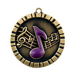 IM230 Colorful 3D Music Medals with Neck Ribbons