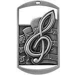 Dog Tag Music Medals DT230 with Neck Ribbons
