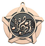 Superstar Music Medals 43120 with Neck Ribbons