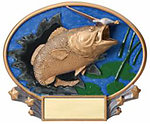 MX2010 Bass Fishing Plaque Award