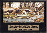 Black Marble Finish Beagle Field Trial Plaques
