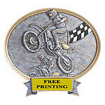 Motocross Trophy Plaque Award