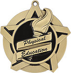 Superstar PE Medals 43013 with Neck Ribbons