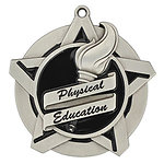 Superstar PE Medals 43013 with Neck Ribbons