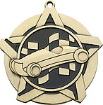 Pinewood Derby Medals 43113 with Neck Ribbons