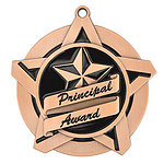 Superstar Principal Award Medals 43024 with Neck Ribbons
