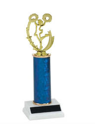 R1 Cheerleader Trophies with a single round column