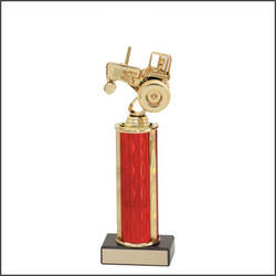 Tractor Show Trophies and Tractor Pull Trophies with Single Round Column