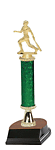 Baseball Trophy with Single Round Post and Riser