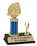 r2-3022 youth soccer trophy with trim