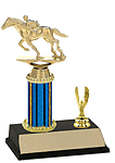R2-715G racehorse trophy with trim