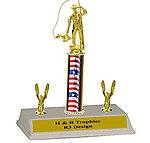 R3-80705 Fly Fisherman Trophy with Double trim