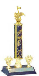 Music Trophy,  Band Trophy with Riser and Two Trim Pieces