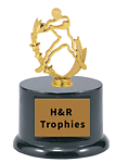 RB08-BF-5004 Youth Football Trophies Making the Catch