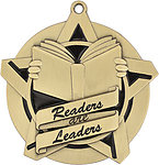 Superstar Readers are Leaders Medals 43027 with Neck Ribbons