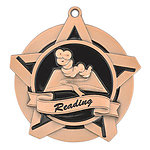 Superstar Reading Medals 43007 with Neck Ribbons