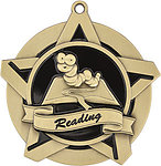 Superstar Reading Medals 43007 with Neck Ribbons