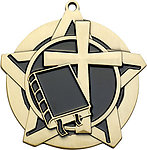 Superstar Religion Medals 43214 with Neck Ribbons