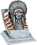 Brave, Chief, Indian Mascot Trophy