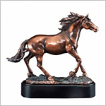 Resin Stallion Sculpture