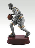Boy's Resin Basketball Statue Trophy