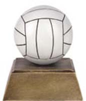 Resin Painted Volleyball Trophy