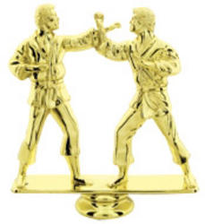 Double Male Martial Arts Trophy Figure RP80965