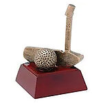 Gold Resin Golf Club Trophy RS428