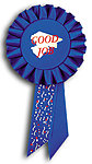 TR150 Rosette Ribbons Custom Printed