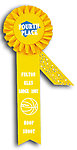 TR 151 Horse Colors Rosette Ribbons Custom Printed