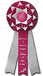 Rosette Ribbon Custom Printed TR145