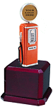 RW1087 Gas Pump Trophy Rosewood base