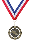 BG-455 2 1/2 Cross Country Medals with neck ribbon