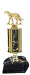 S1R Greyhound Trophies with a single rectangular column with riser