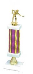 Single Square Column Billiard Trophy, S1R