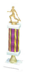 S1R Baseball Trophies with Single Rectangular Column and Riser