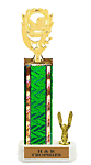 Boy or girl single post soccer trophy S2-4106