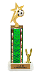 Star Soccer Ball single post youth soccer trophy S2-5003 with trim
