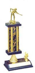 Pool Trophy, Square Column, Riser, Trim Billiard Trophy, Pool Trophy, S2R