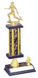 S2R Baseball Trophies with Single Rectangular Column. Riser and Trim