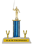 S3-540 Baitcaster Fishing Trophies with Double Trim