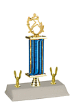 S3R Football Trophies with column rise and trim