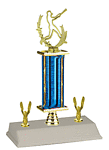 S3R Baseball Trophies with Single Rectangular Column. Riser and Trim