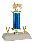 S3R Tractor Trophies with Two Trim Figures and Column Riser