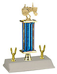 S3R Tractor Trophies with Two Trim Figures and Column Riser