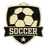 Shield Soccer Medals SH 213 with Neck Ribbons