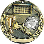 Tri-Colored Soccer Medals TR213 with Neck Ribbons