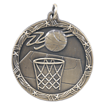 Basketball Medals ST12 with Neck Ribbons