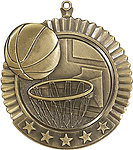 Huge Basketball Medals 36020 with Neck Ribbons