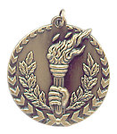 3D Victory Torch Medals STM1200 with Neck Ribbons